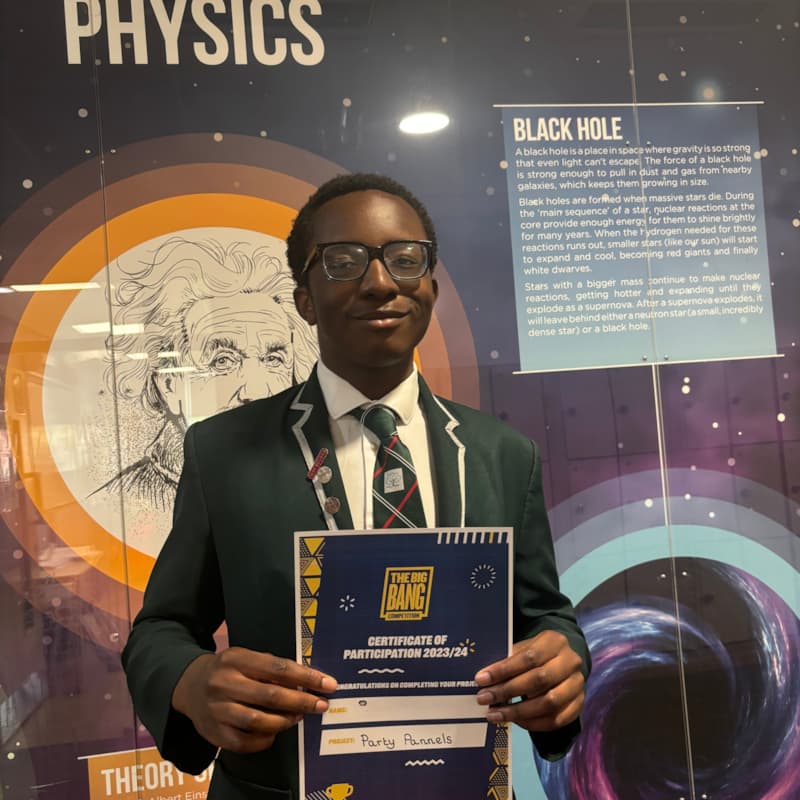 Stockport Academy Student Shines in Big Bang Competition