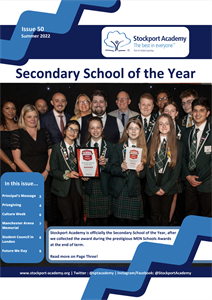 Stockport Academy Newsletter - Summer 2022: Issue 50