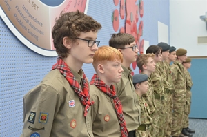 Stockport Academy Pays Respects During Poppy Drop