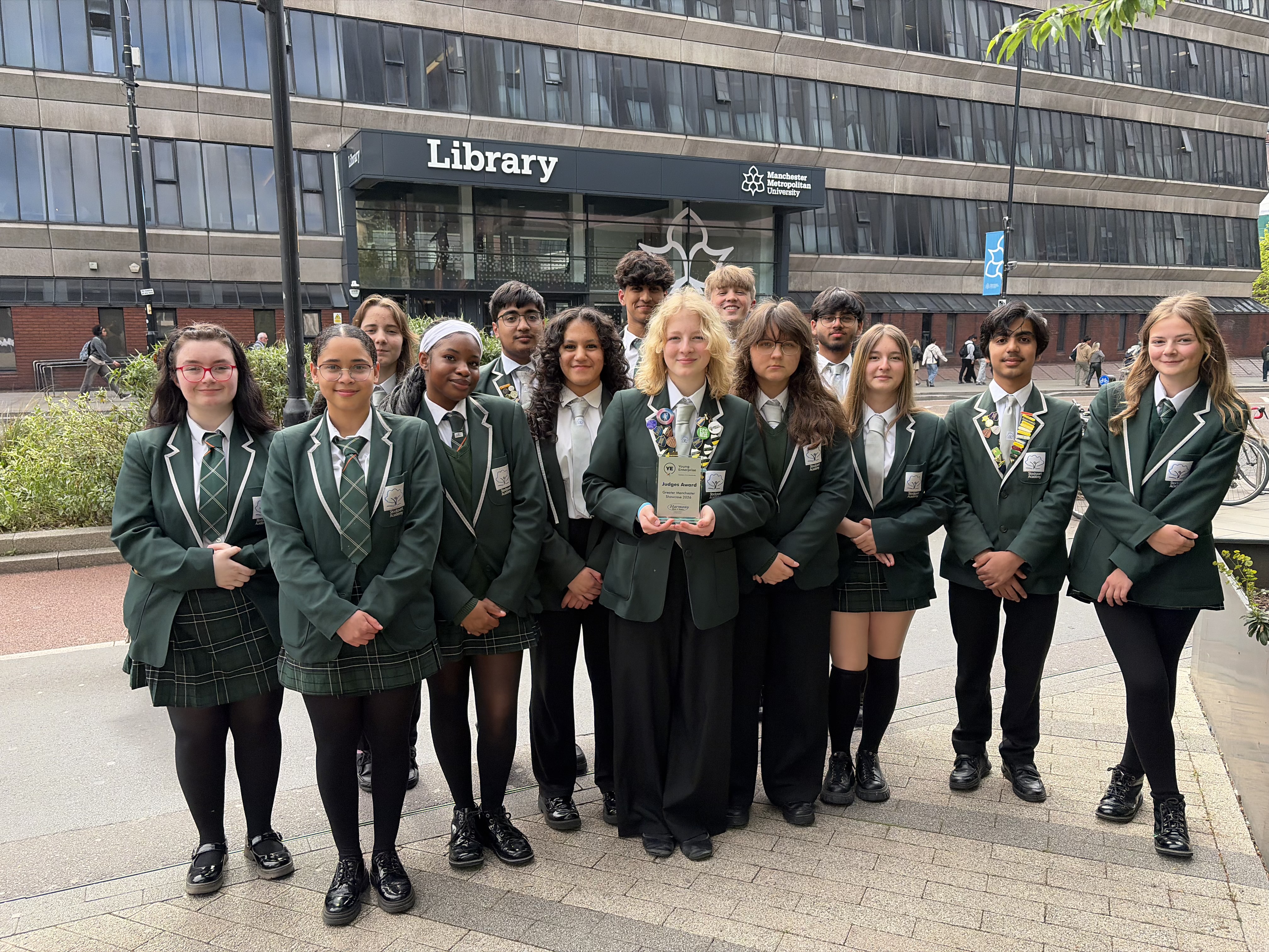 Stockport Academy win at the Young Enterprise Finals