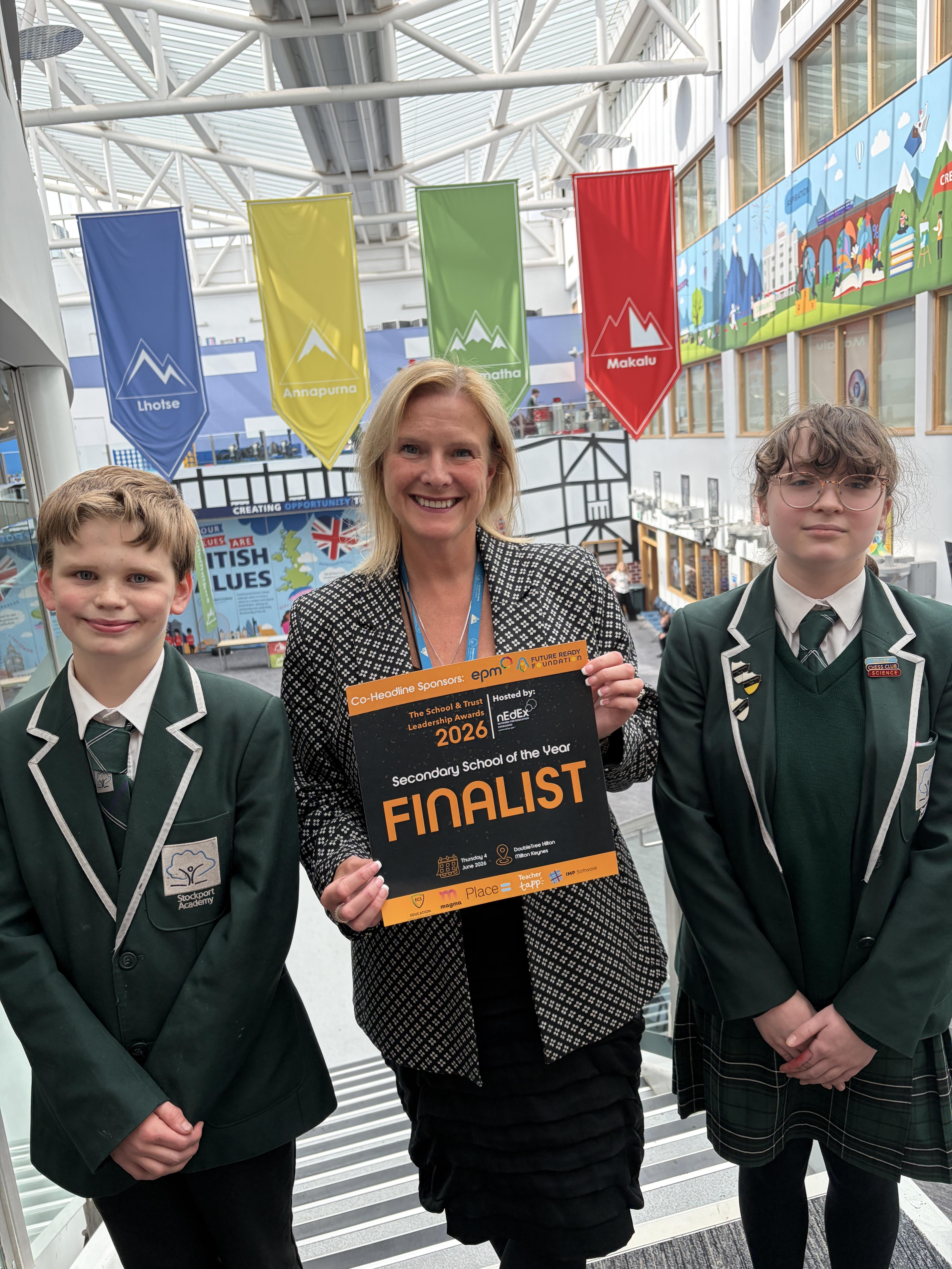 Stockport Academy shortlisted for national Secondary School of the Year award