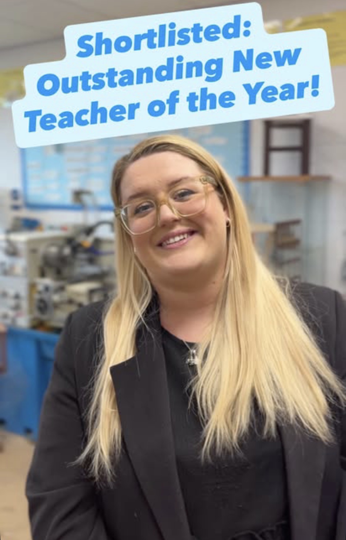 Ms Harrison Named Finalist for Prestigious Pearson Outstanding New Teacher of the Year Award