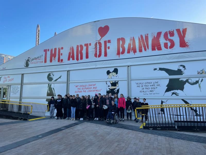Year 8 Students Draw Experience From Banksy Exhibition