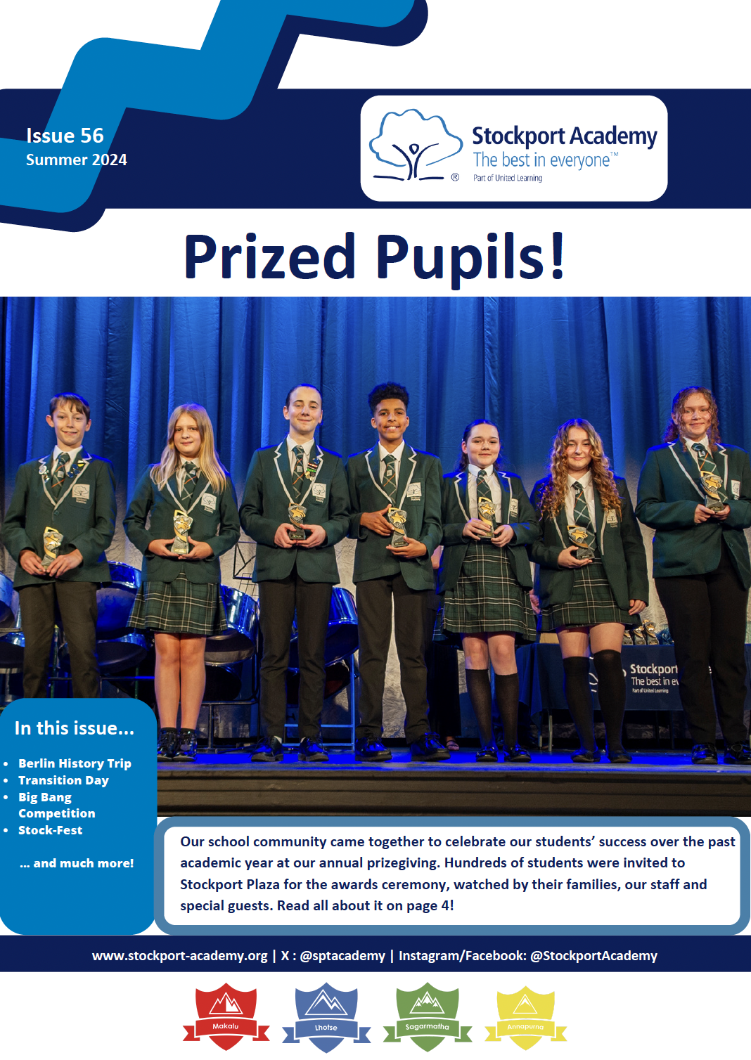 Stockport Academy Newsletter - Summer 2024: Issue 56